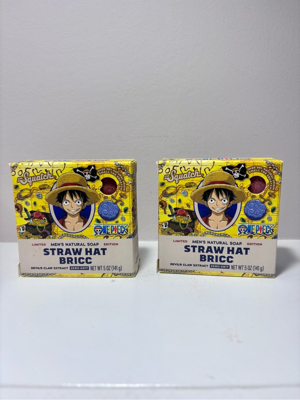 2 Pack Dr Squatch Straw Hat Bricc Soap Bars